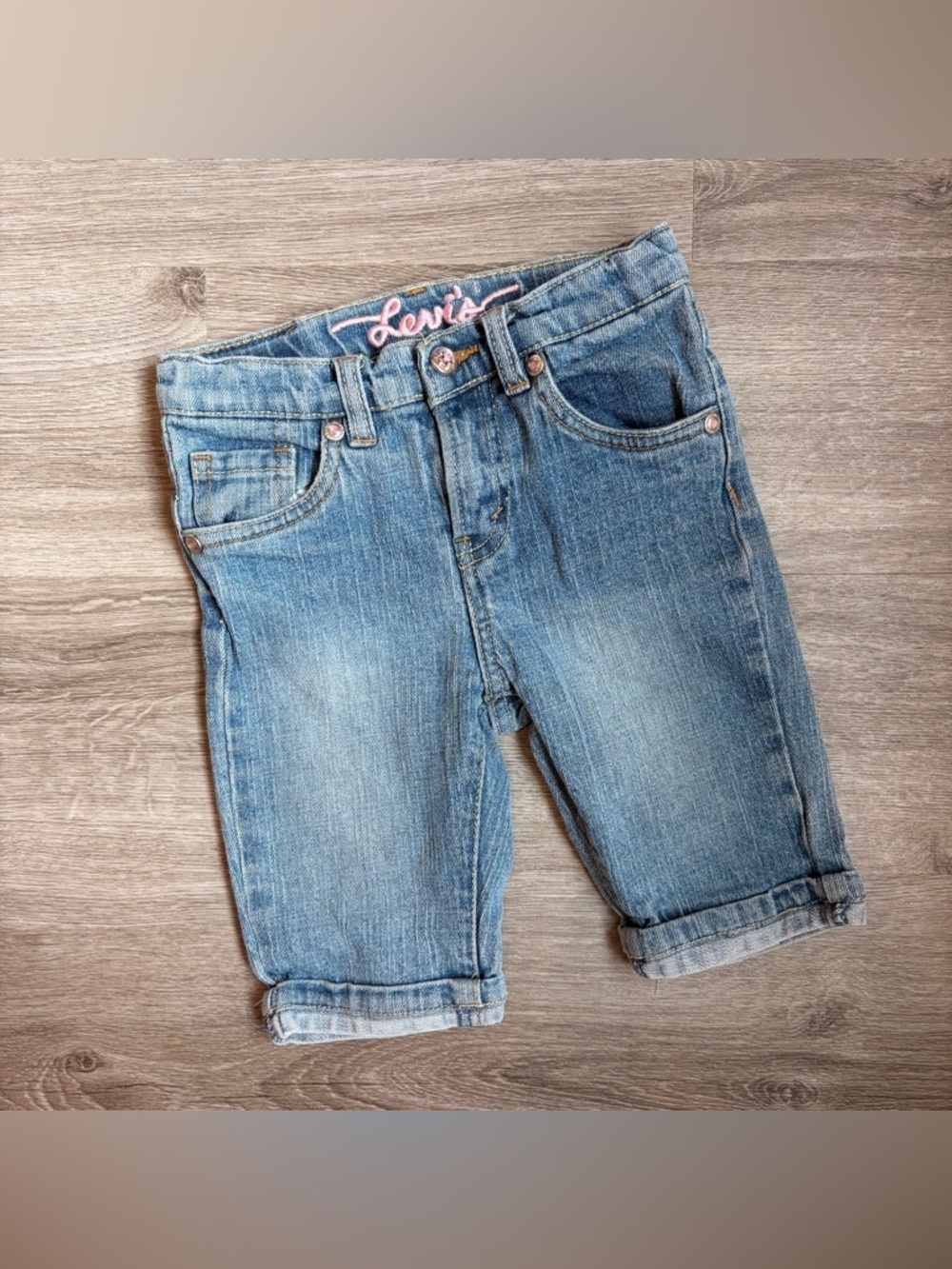 Levi's girls bermuda denim shorts